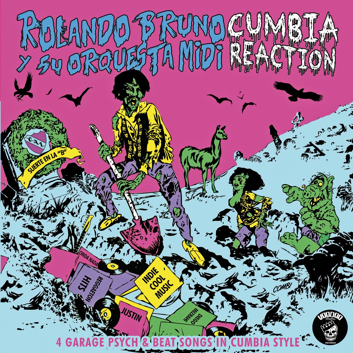 Bruno y su Orquestra Midi - Cumbia Reaction – 4 Garage Psych & Beat Songs In Cumbia Style