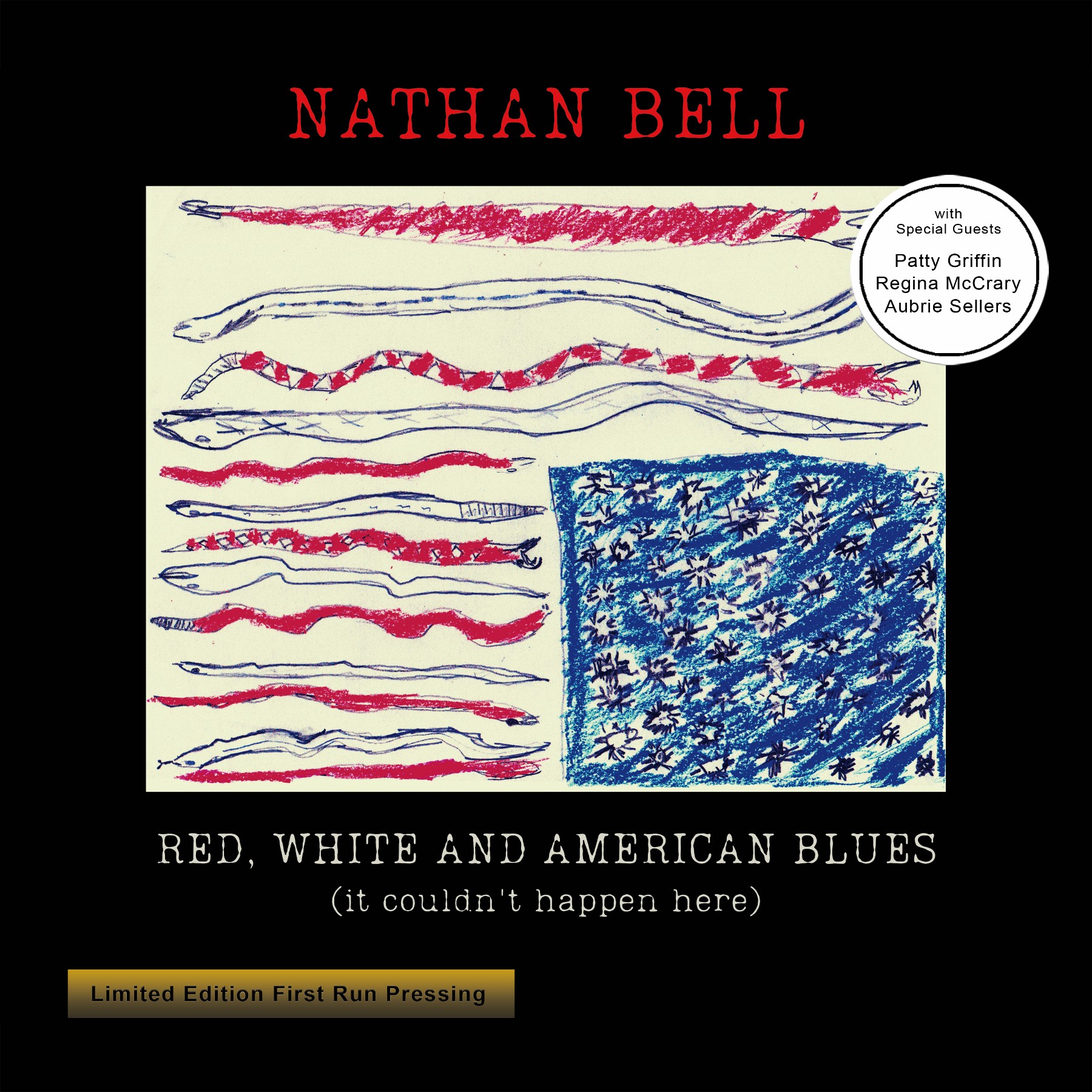 Nathan Bell - 'Red, White and American Blues (it couldn't happen here)' - cover (300dpi)