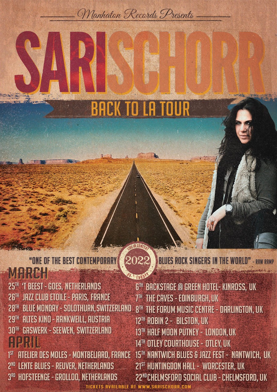 Sari Schorr tour 2022