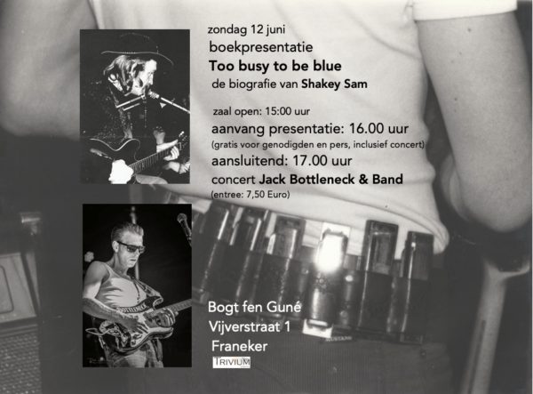 Shakey Sam - Too Busy To Be Blue - promopostertje
