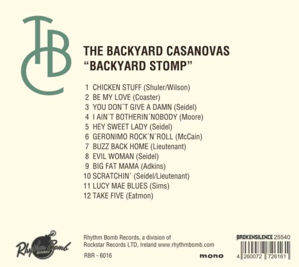 The Backyard Casanovas - Backyard Stomp - back