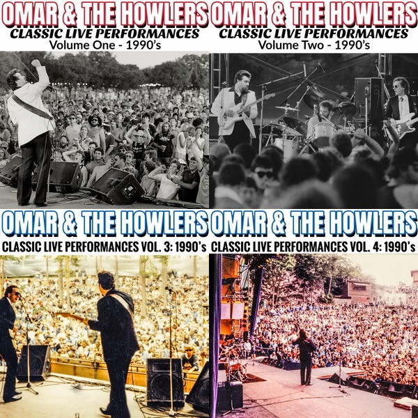 Omar & The Howlers Classic Live Performances Volume 1 t/m 4 1990’s