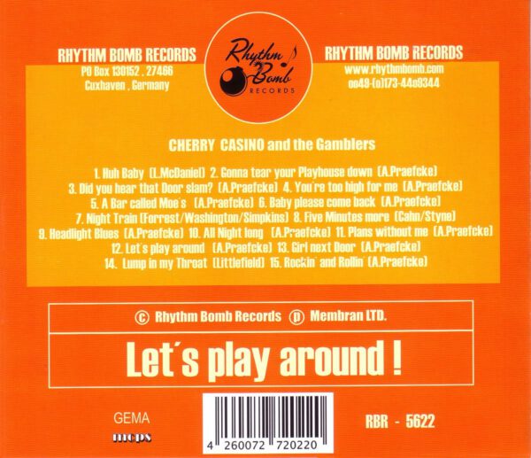 Cherry Casino & The Gamblers - Let’s Play Around! - back