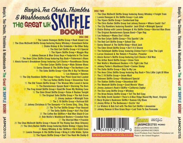 Various Artists - Banjos, Tea Chests, Thimbles & Washboards – The Great UK Skiffle Boom! - back