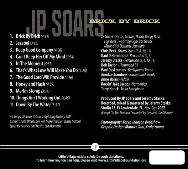 JP Soars - Brick By Brick - back